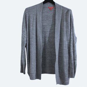 COPY - Joe Fresh grey knitted heather open cardigan 100% cotton size XL